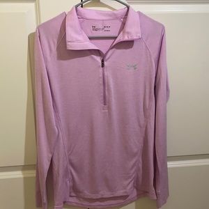 Under Armour Heatgear Women’s Quarter Zip Pink Size Medium